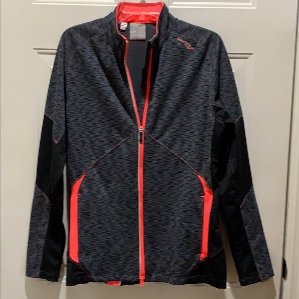 Dark Grey and Black Saucony Jacket.